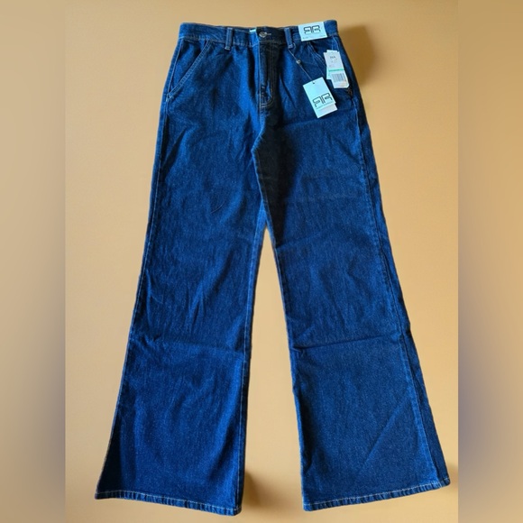 NWT Robert Rodriguez Dark Wash Trouser Jeans | High Rise Wide Leg | Size 8 (29) - Picture 2 of 6